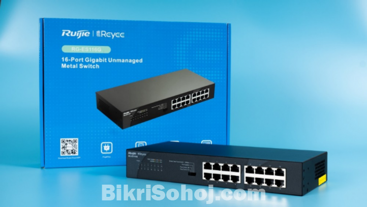 Ruijie RG-ES116G 16-Port Gigabit Unmanaged Switch